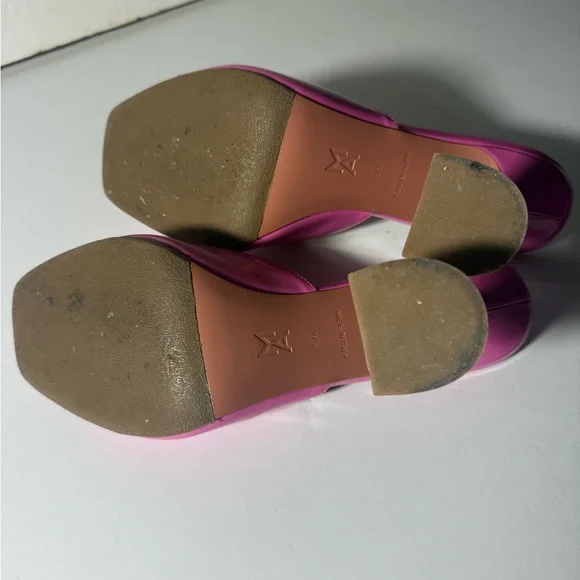 Amina Muaddi Vibrant Pink Mules - Picture 8 of 8